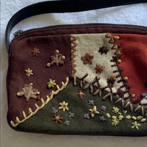 Mango embroidered purse